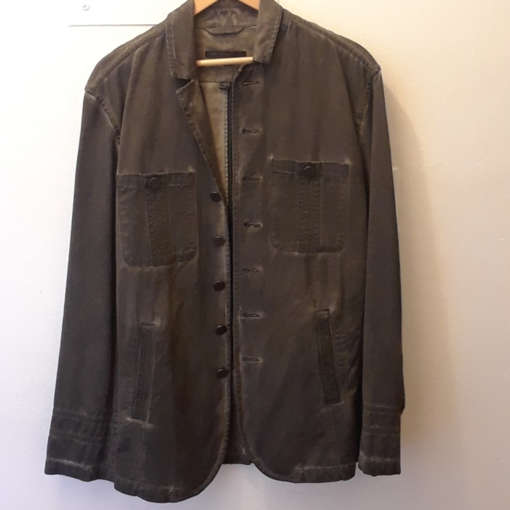 John varvatos  jacket green.